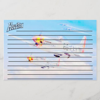 Papelaria Aviões do mustang de Houston