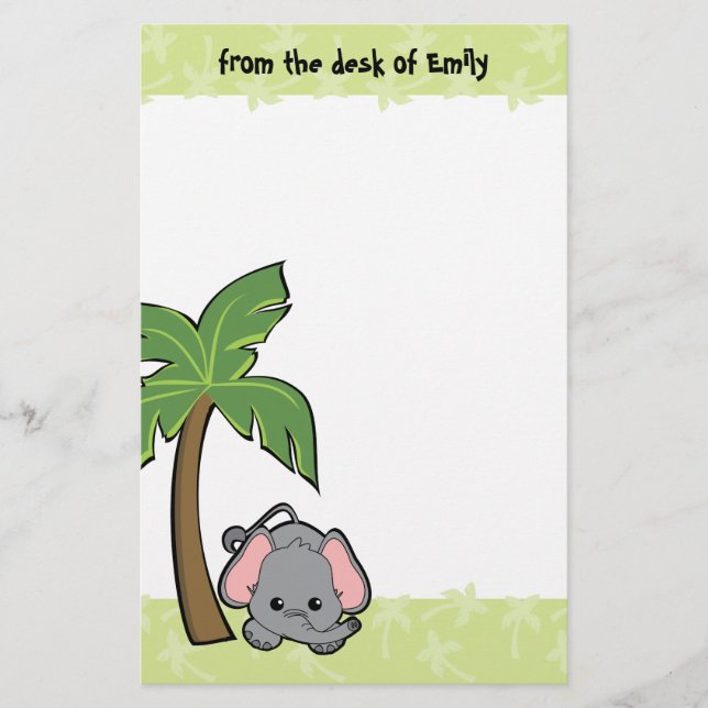 Papelaria Baby Elephant Cutie (Frente)