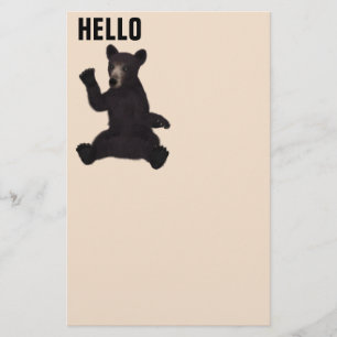 PAPELARIA BABY GRIZZLY BEAR HELLO