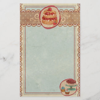 Papelaria Bagaço De Morango E Papel De Cupcake