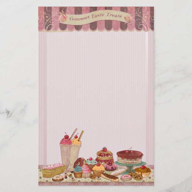 Papelaria Bagaria Boutique Cakes & Patisserie Stationery 2 (Frente)