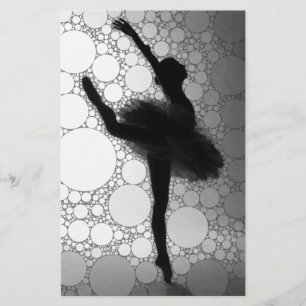 Papelaria Balé Black White Dancing Ballerina