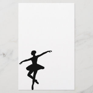 Papelaria Ballerina branca branca branca Balé simples