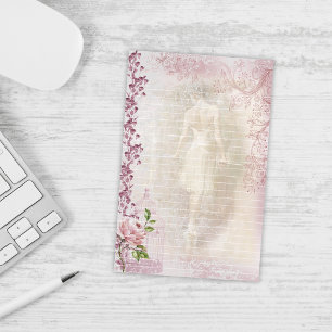 Papelaria Ballerina Dancing en Pointe Floral Lined