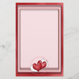 Papelaria Balões do Coração com Pequenos Corações