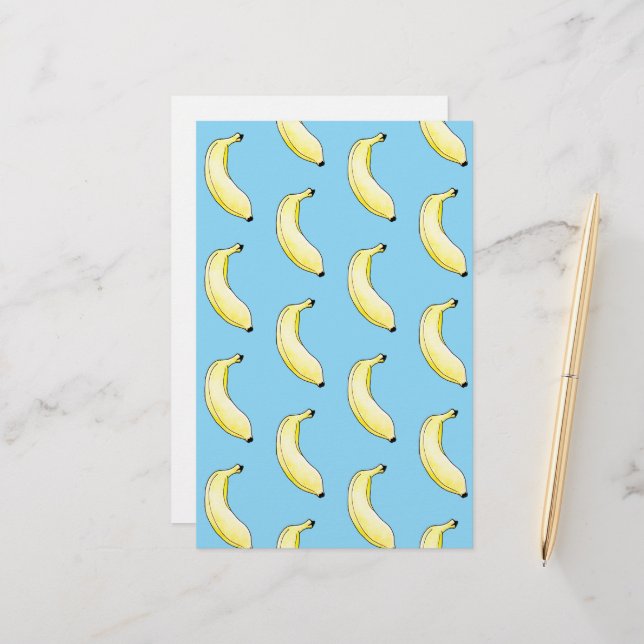 Papelaria banana a cores (Frente/Verso In Situ)