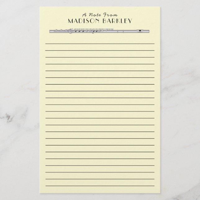 Papelaria Banda de Professores de Música Fluta (Frente)