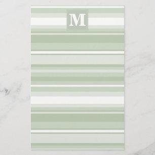 Papelaria Banda verde pálida monograma