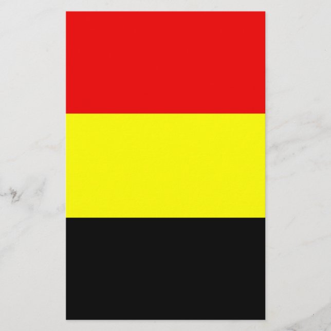 Papelaria Bandeira da Bélgica (Frente)