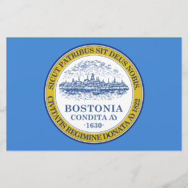 Papelaria Bandeira da Cidade de Boston (Massachusetts)