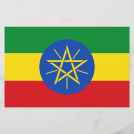 Papelaria Bandeira da Etiópia