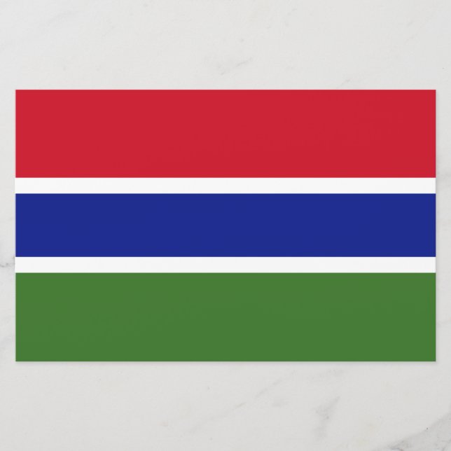 Papelaria Bandeira da Gâmbia (Frente)