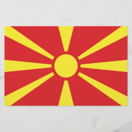 Papelaria Bandeira da Macedônia do Norte