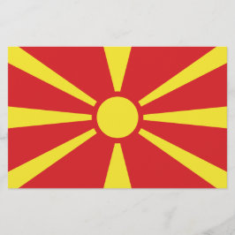 Papelaria Bandeira da Macedônia do Norte