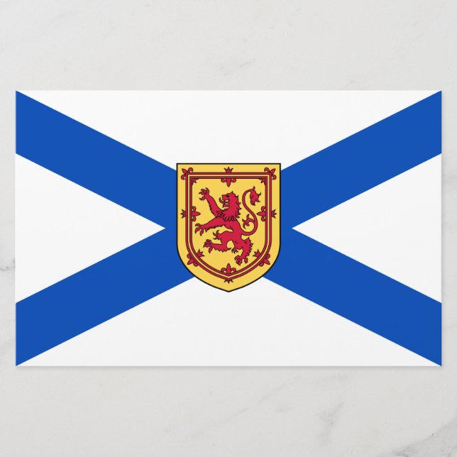 Papelaria Bandeira da Nova Escócia (Província do Canadá) (Frente)