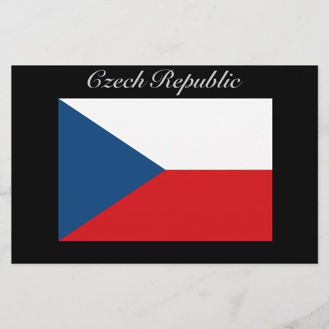 Papelaria Bandeira da República Checa - República Checa (Frente)