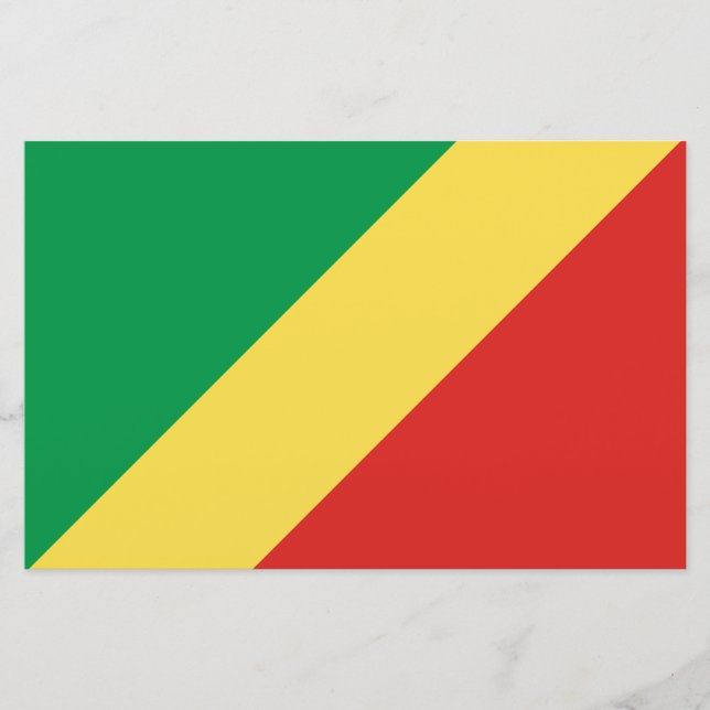 Papelaria Bandeira da República do Congo (Frente)