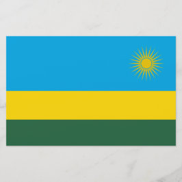 Papelaria Bandeira da Ruanda (Ruanda) (País Africano)