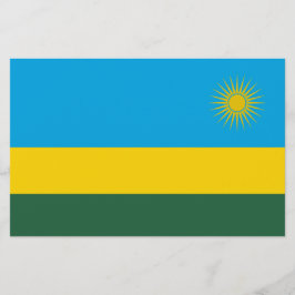 Papelaria Bandeira da Ruanda (Ruanda) (País Africano)