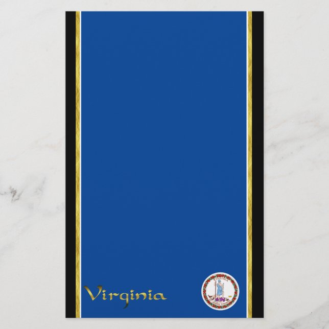 Papelaria bandeira da Virgínia (Frente)
