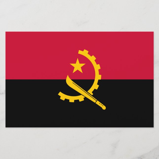 Papelaria Bandeira de Angola (Frente)