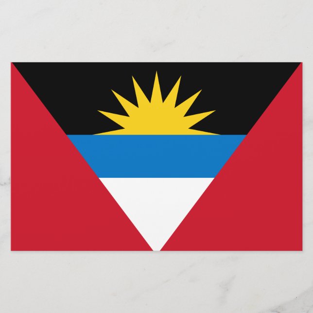 Papelaria Bandeira de Antígua e Barbuda (Frente)