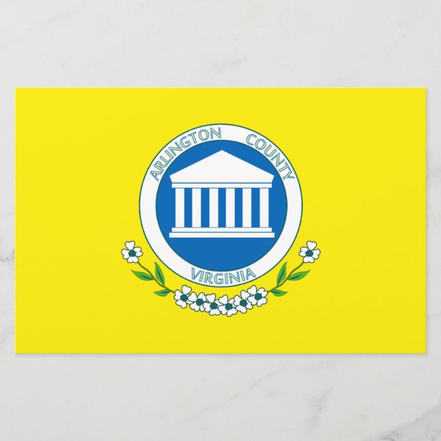 Papelaria Bandeira de Arlington (Virgínia) (Frente)