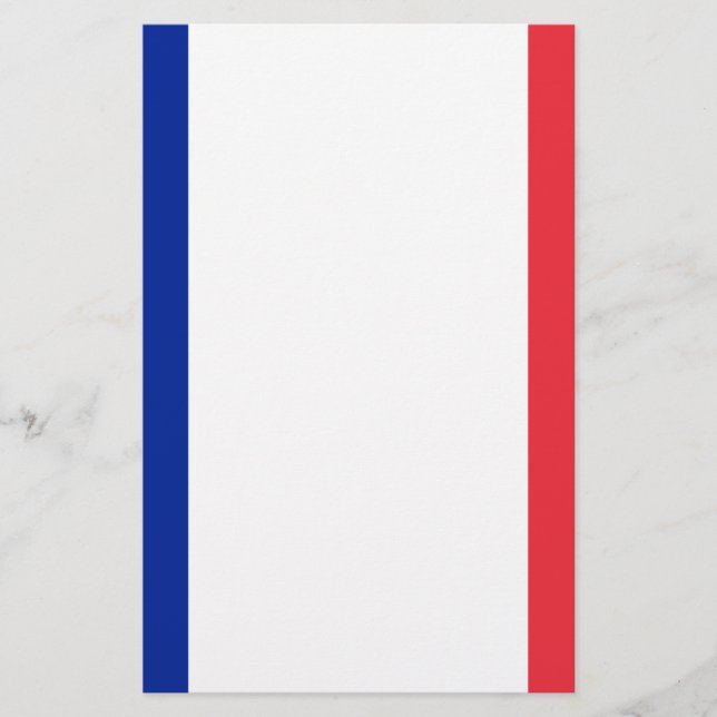 Papelaria Bandeira de France; Bandeira francesa, la France (Frente)
