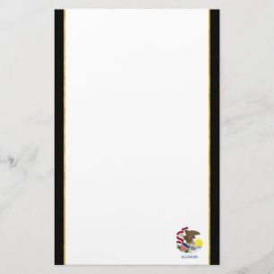 Papelaria bandeira de Illinois