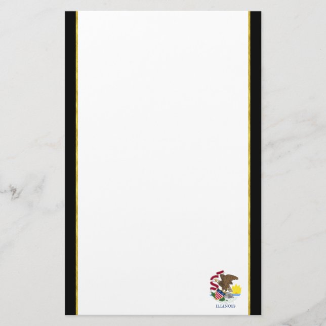 Papelaria bandeira de Illinois (Frente)