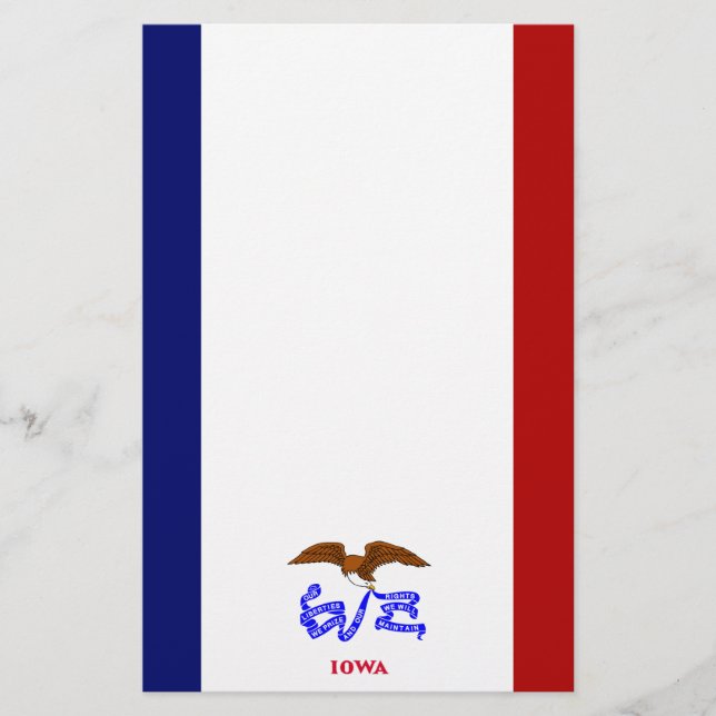 Papelaria Bandeira de Iowa (Frente)