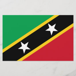 Papelaria Bandeira de Kitts e Nevis Santos (Caribe)