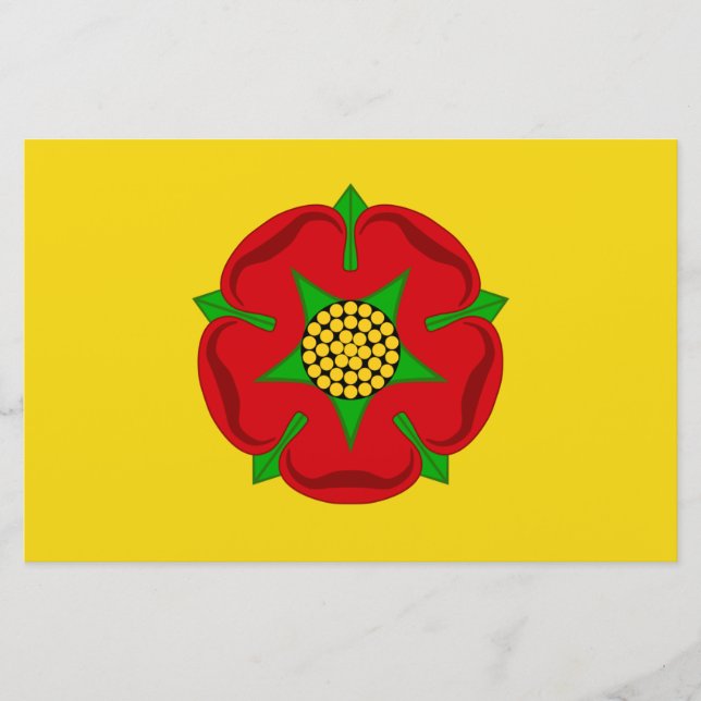 Papelaria Bandeira de Lancashire (Frente)