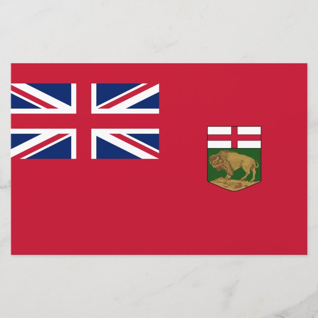 Papelaria Bandeira de Manitoba (Frente)