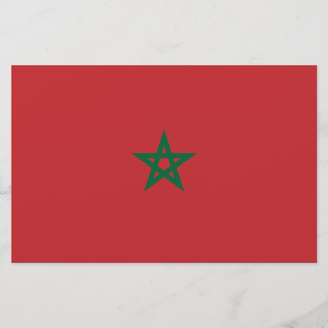 Papelaria Bandeira de Marrocos (Frente)