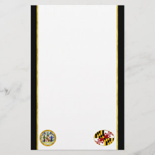 Papelaria bandeira de Maryland