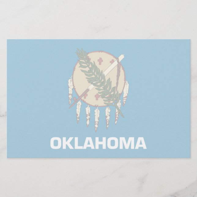 Papelaria Bandeira de Oklahoma (Frente)