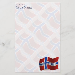 Papelaria Bandeira de ondulação de Noruega