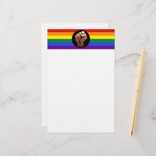 Papelaria Bandeira de pessoas queer do SlipperyJoe punho erg