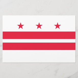 Papelaria Bandeira de Washington D.C. (distrito de Columbia)