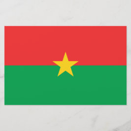 Papelaria Bandeira do Burkina Faso