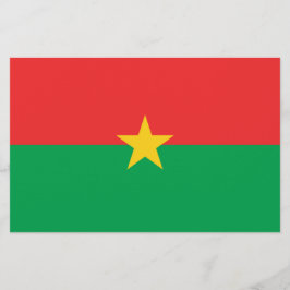 Papelaria Bandeira do Burkina Faso
