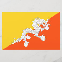 Papelaria Bandeira do Butão (Butão) (Dragão do Trovão)