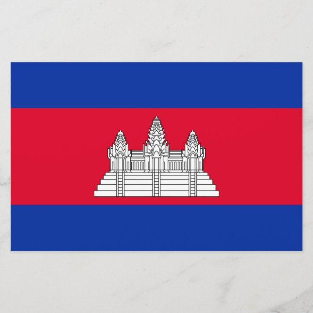 Papelaria Bandeira do Camboja (Frente)