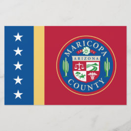 Papelaria Bandeira do condado de Maricopa (Arizona)