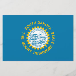 Papelaria Bandeira do Estado da Dakota do Sul