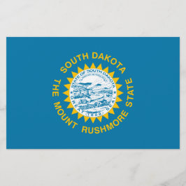 Papelaria Bandeira do Estado da Dakota do Sul