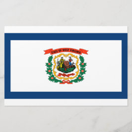Papelaria Bandeira do Estado da Virgínia Ocidental
