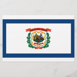 Papelaria Bandeira do Estado da Virgínia Ocidental
