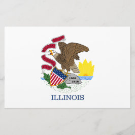 Papelaria Bandeira do Estado de Illinois